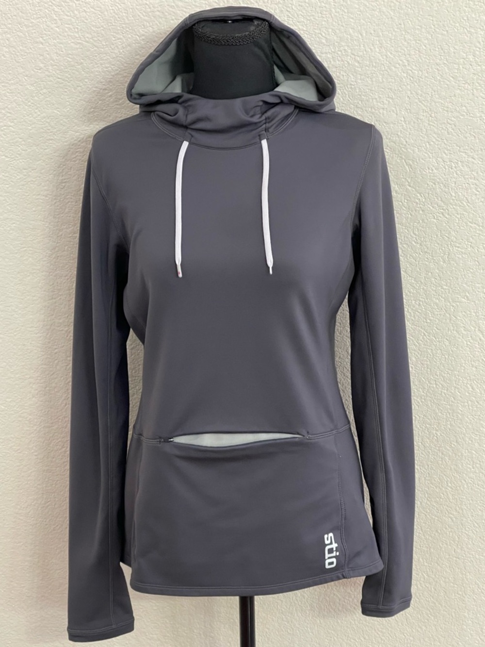 Stio Women's Freemont Stretch Fleece Slate Grey Hoodie Size Medium